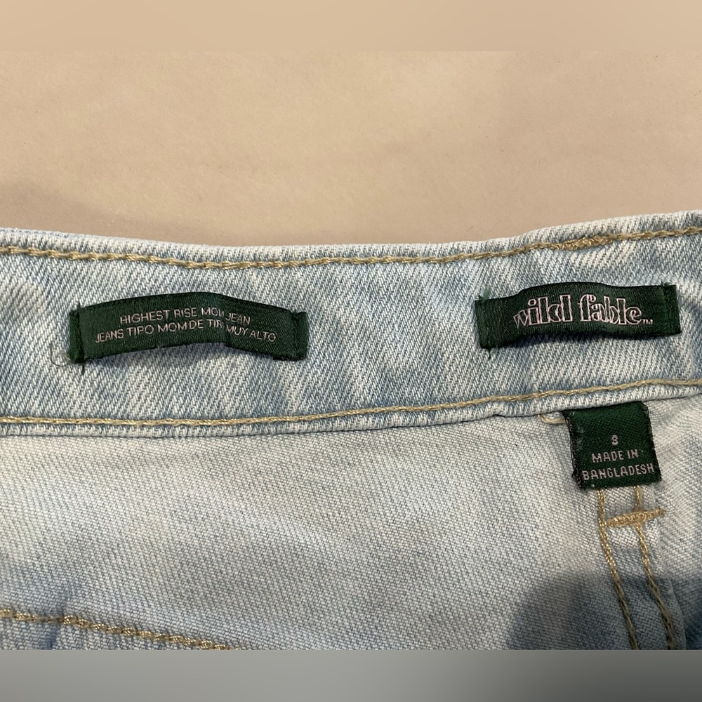 Wild Fable Highest Rise Mom Jeans Sz 8 - Picture 3 of 6